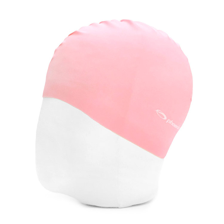 PHOENIX Solid Logo Silicone Swim Cap Pink [PCS-02 (Pink)] 디테일