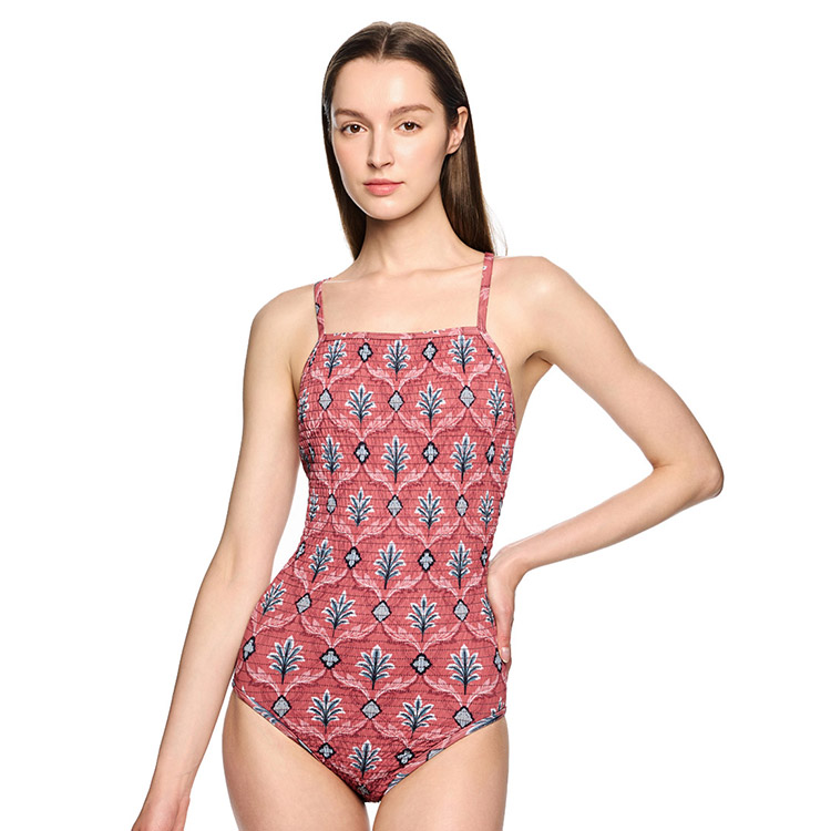 HOOG Women's Rococo Mid Momo Double Tie Back Swimsuit Sienna [WSA2184] 디테일