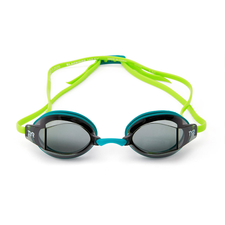 TYR Black OPS 140 EV Goggles Smoke Green [LGBKOP 258 World Aquatics Approved] 디테일