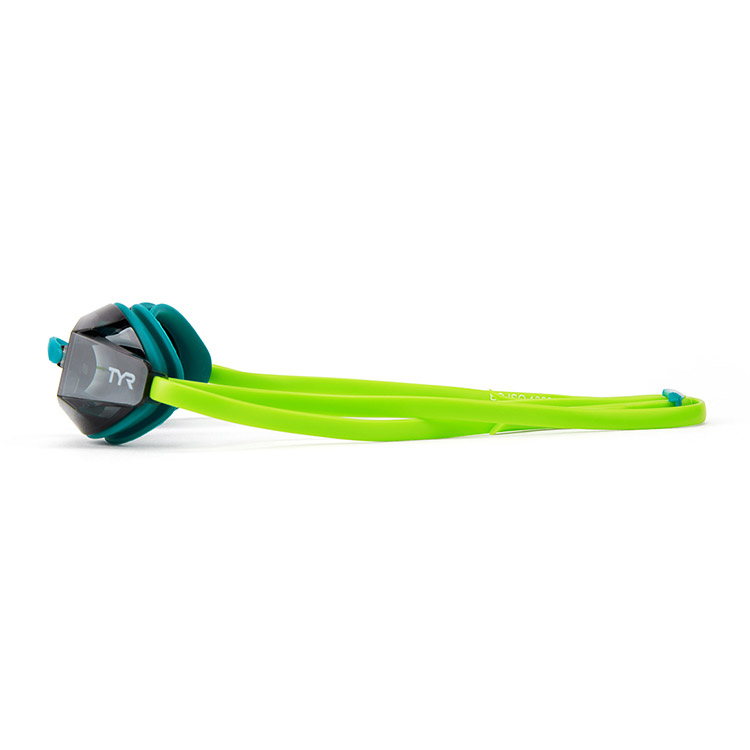 TYR Black OPS 140 EV Goggles Smoke Green [LGBKOP 258 World Aquatics Approved] 디테일
