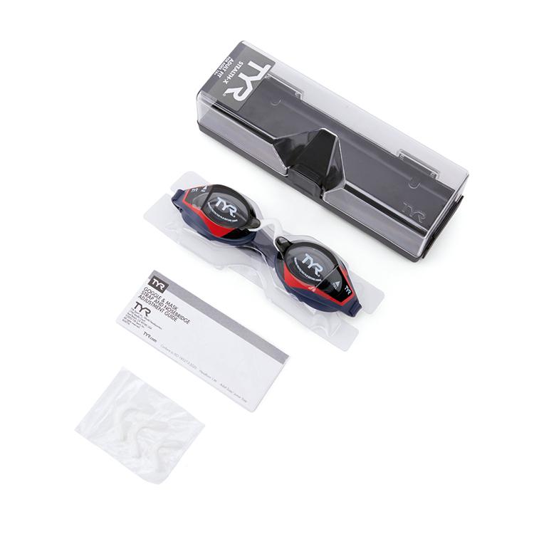 TYR Stealth-X Performance Goggles Smoke Navy [LGSTLX 230 World Aquatics Approved] 디테일