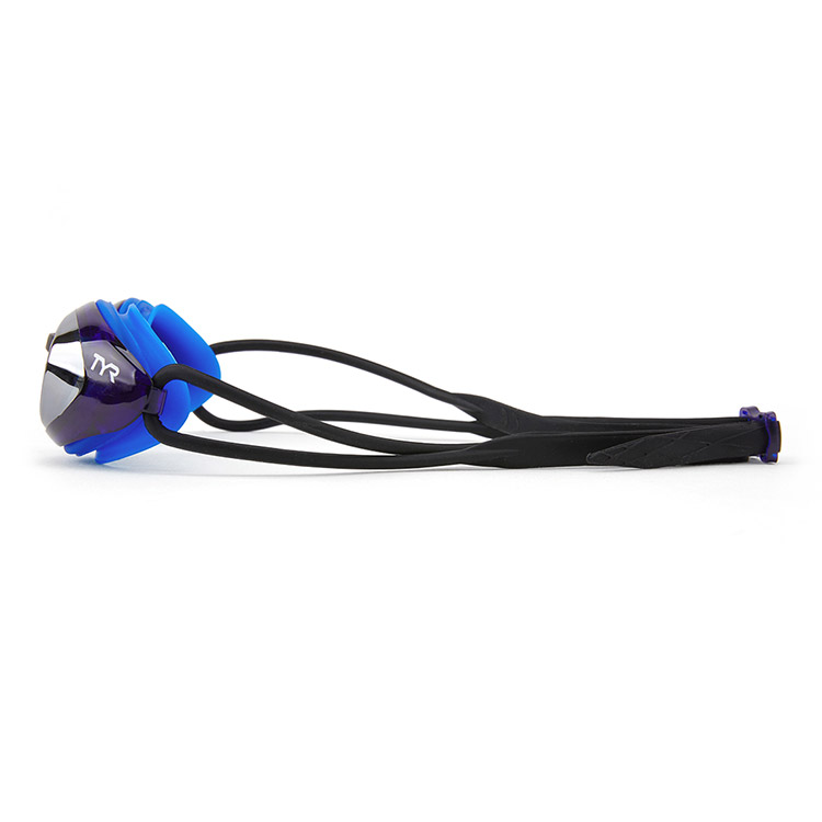 TYR Blackhawk Racing Mirrored Goggles Silver Blue [LGBHM 046 World Aquatics Approved] 디테일