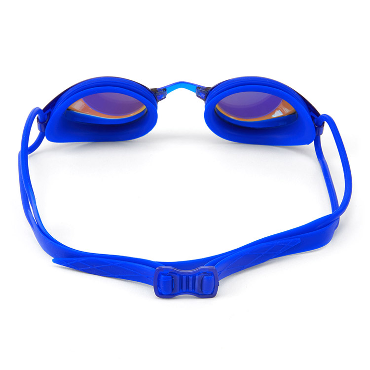 TYR Blackhawk Racing Mirrored Goggles Silver Gold Royal [LGBHM 755 World Aquatics Approved] 디테일