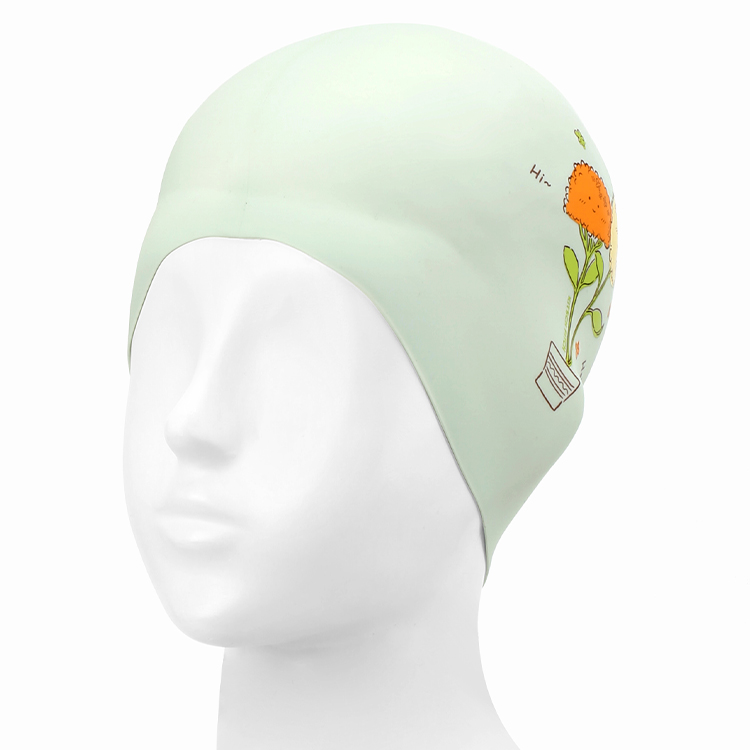 KITSCH PITCH Hello Pom Pom Silicone Swim Cap Pale Mint [KPE1CS037 (PMT)] 디테일