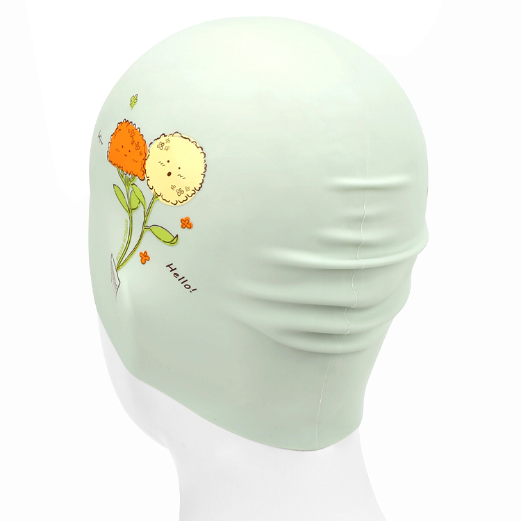 KITSCH PITCH Hello Pom Pom Silicone Swim Cap Pale Mint [KPE1CS037 (PMT)] 디테일
