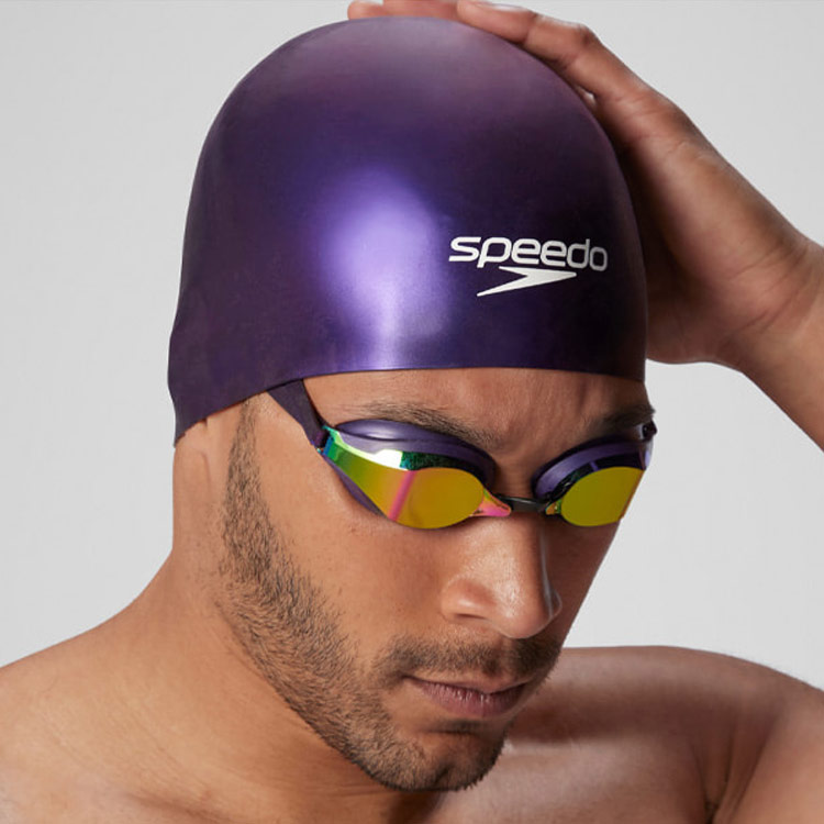 SPEEDO Fastskin Hiro Silicone Swim Cap Dark Grey [8-00356500339 FINA Approved] 디테일