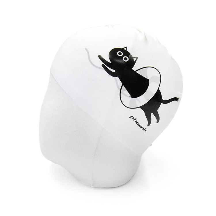 PHOENIX Cat Tube Silicone Swim Cap White [PCS-03 Cat Tube (White)] 디테일