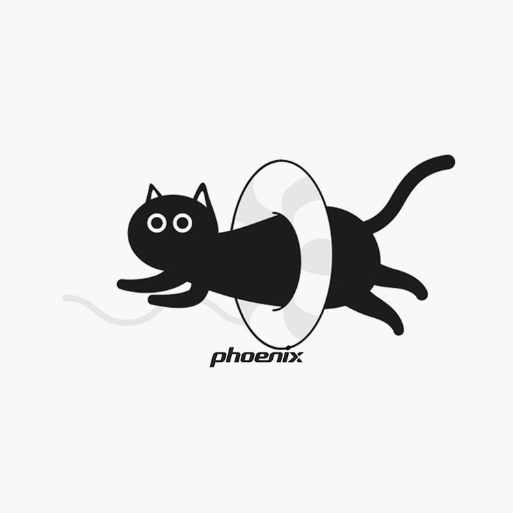 PHOENIX Cat Tube Silicone Swim Cap White [PCS-03 Cat Tube (White)] 디테일