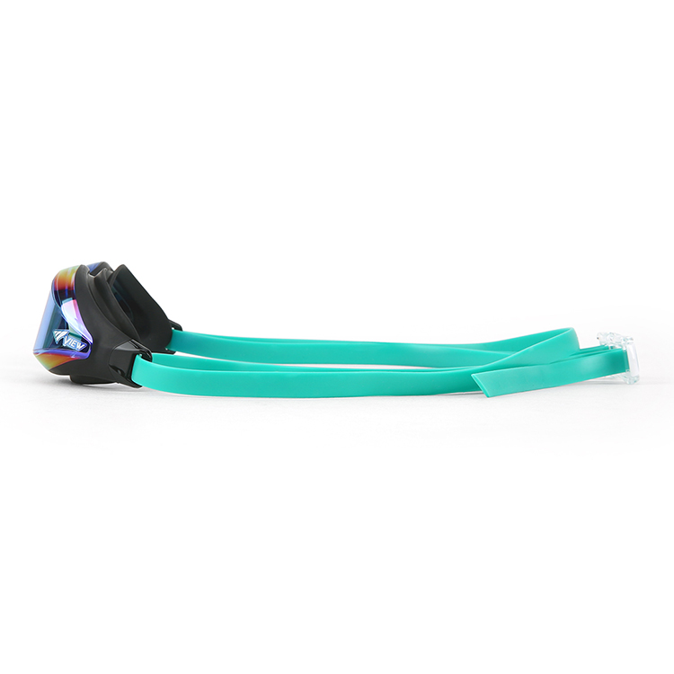 VIEW El Flexible Fit Swipe Antifog Mirrored Goggles Blue [V240ASAM (BLEM) World Aquatics Approved] 디테일