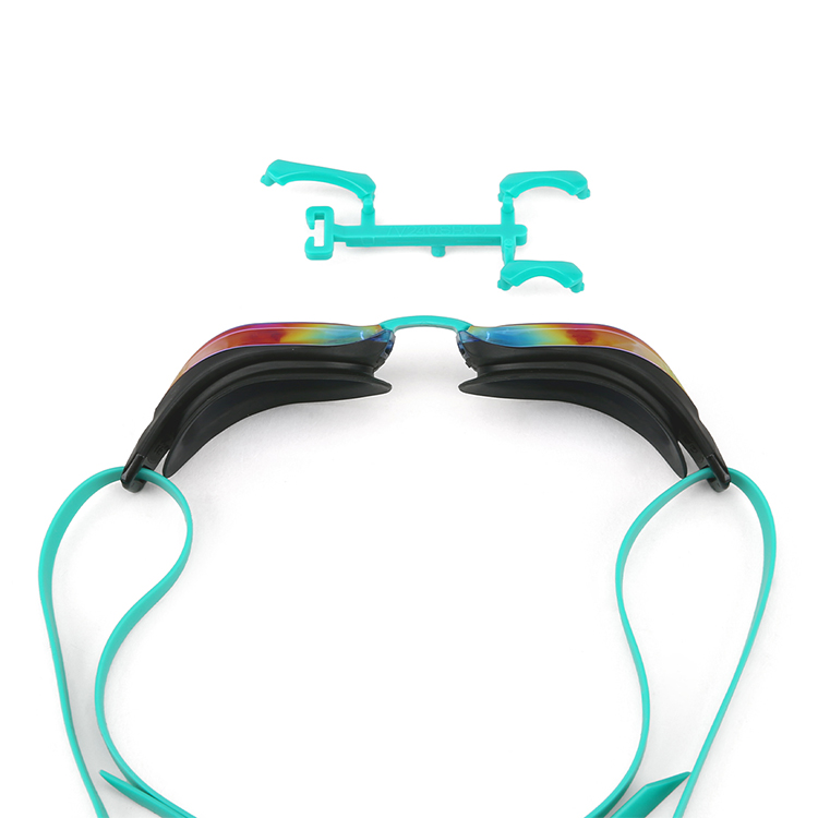 VIEW El Flexible Fit Swipe Antifog Mirrored Goggles Blue [V240ASAM (BLEM) World Aquatics Approved] 디테일