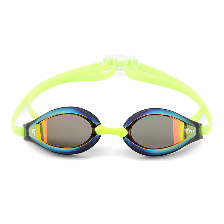 VIEW El Flexible Fit Swipe Antifog Mirrored Goggles Brown Shadow [V240ASAM (BRSHD) World Aquatics Approved] 디테일
