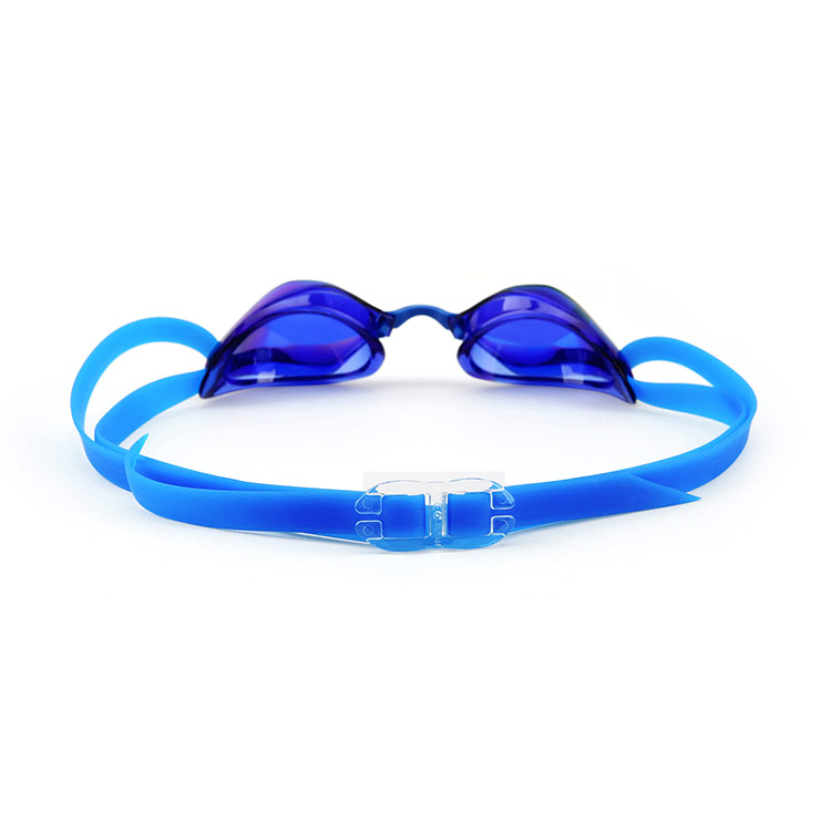 VIEW BladeF Swipe Antifog Mirrored Non-Cushioned Goggles Blue Orange [V122SAM (CBLOR) World Aquatics Approved] 디테일