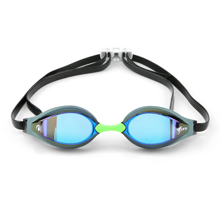 VIEW AILE Swipe Antifog Mirrored Goggles Sky Blue [V240SAM (SKBL) World Aquatics Approved] 디테일