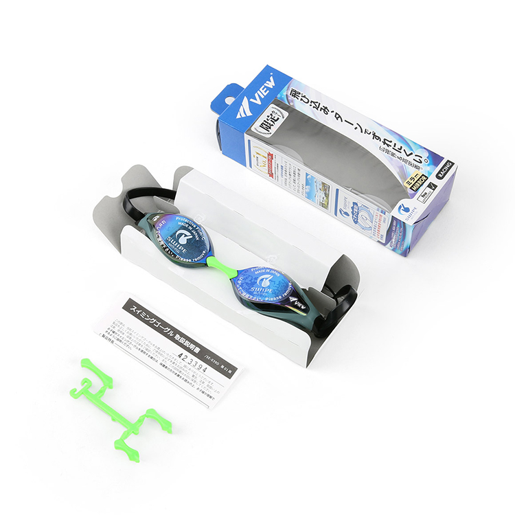VIEW AILE Swipe Antifog Mirrored Goggles Sky Blue [V240SAM (SKBL) World Aquatics Approved] 디테일