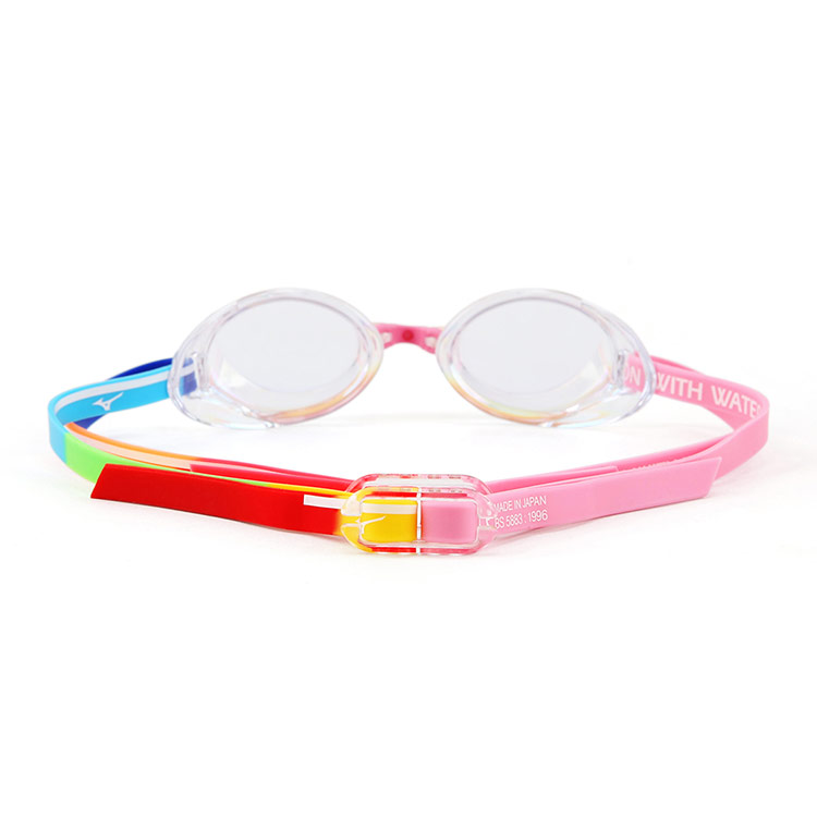 MIZUNO Accel Eye Fusion Water Mirrored Non-Cushioned Goggles Clear Pink [N3XEC08108 World Aquatics Approved] 디테일