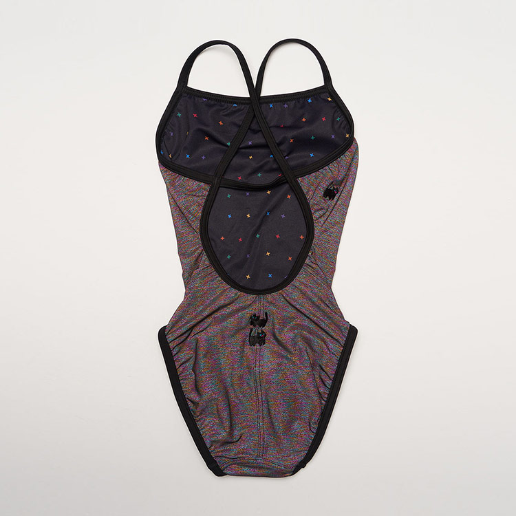 HOOG Kids Fun Shine Ribbon Cross X-Back Swimsuit Universe [GXM466 Girls] 디테일