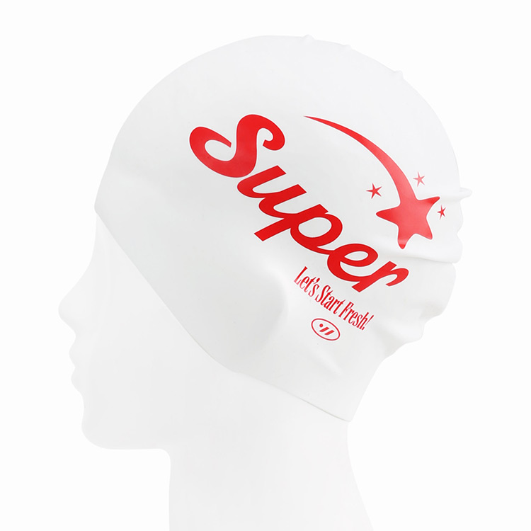SWAVE Super SIlicone Swim Cap Red [SF1USC015] 디테일
