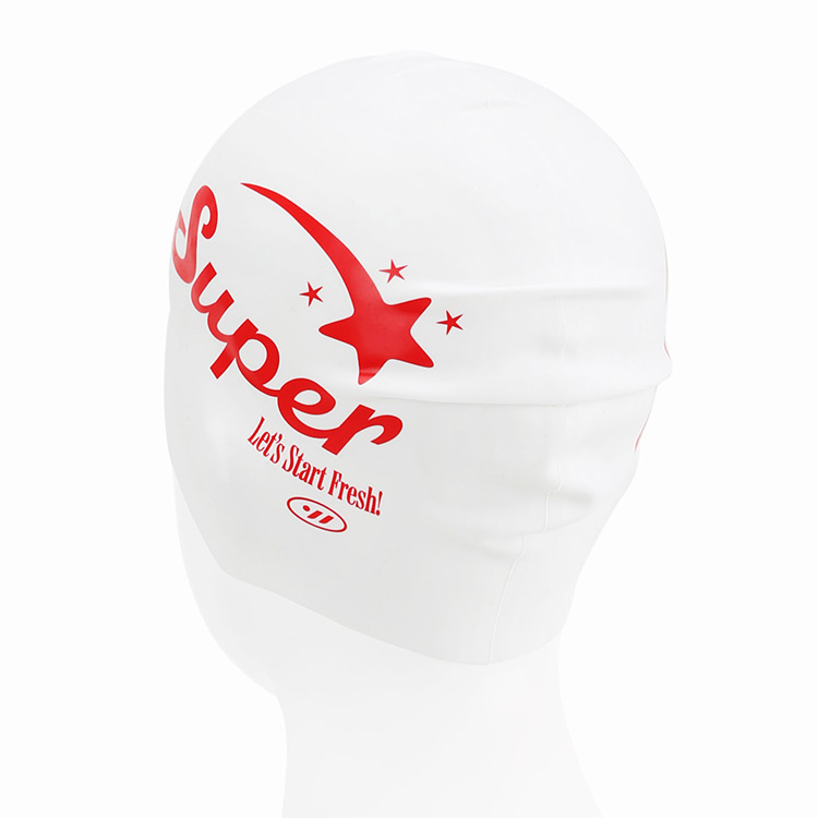 SWAVE Super SIlicone Swim Cap Red [SF1USC015] 디테일