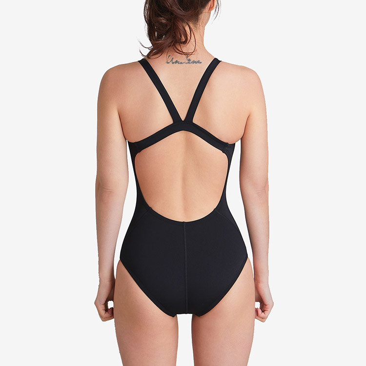 NIKE SWIM Women's Answer Solid Fast Back Swimsuit Black [NESSA040-001] 디테일