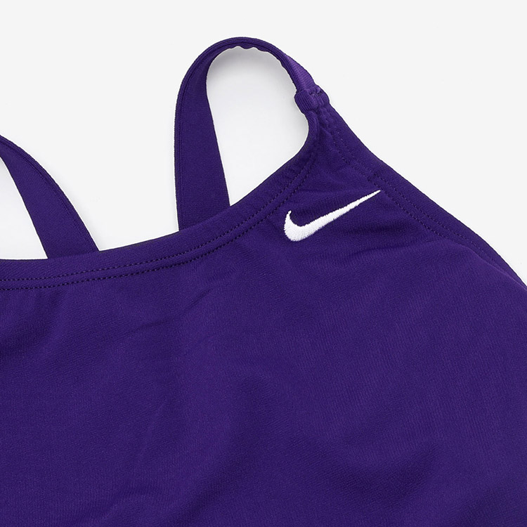 NIKE SWIM Women's Answer Solid Fast Back Swimsuit Court Purple [NESSA040-536 ] 디테일