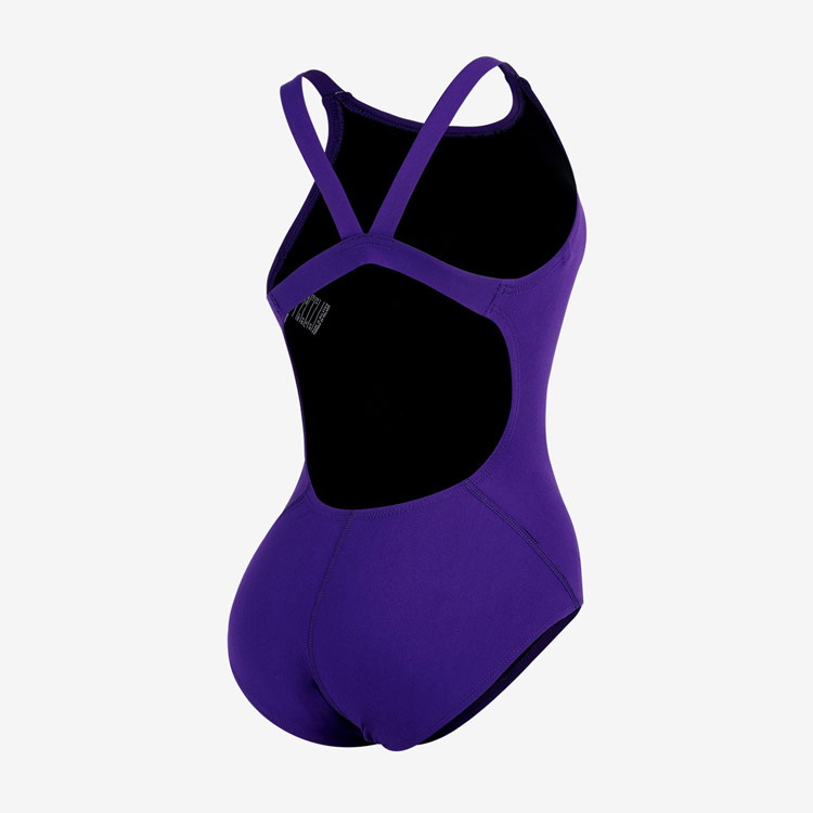 NIKE SWIM Women's Answer Solid Fast Back Swimsuit Court Purple [NESSA040-536 ] 디테일