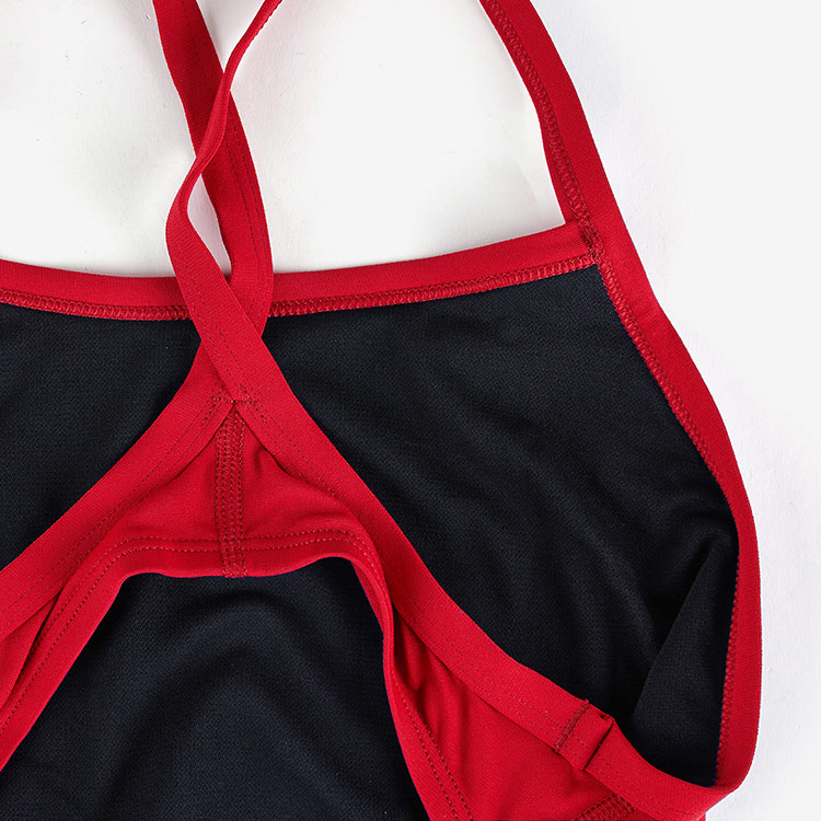 NIKE SWIM Women's Answer Solid Racer Back Swimsuit University Red [NESSA017-614A] 디테일