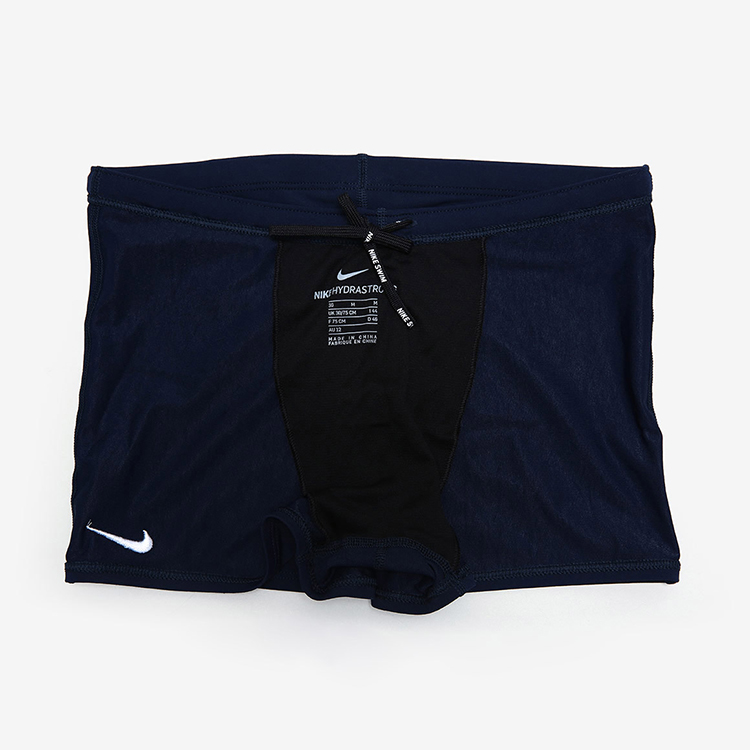 NIKE SWIM Men's Hydrastrong Solid Square Leg Swimsuit Midnight Navy [NESSA002-440A] 디테일