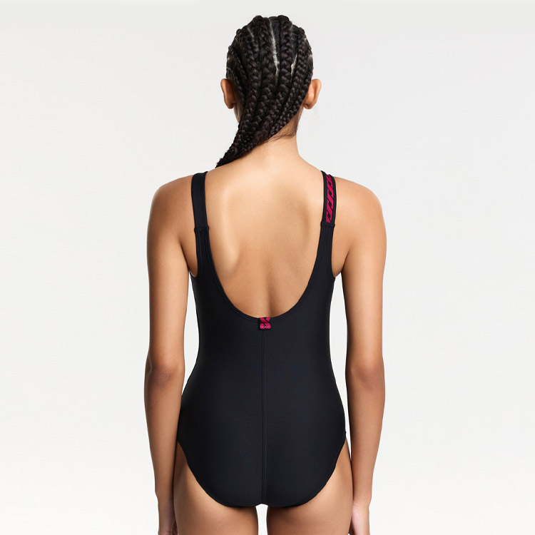 HOOG Women's 723 Low U-Back Swimsuit Kkamang Red [WRT2313] 디테일