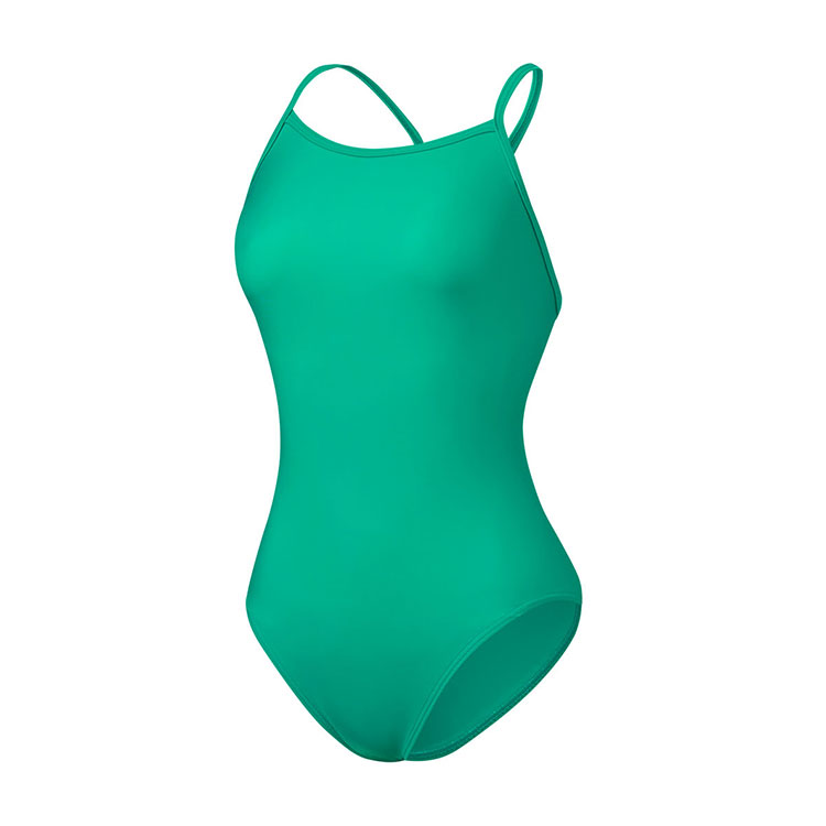 SENTI Women's Palette Single Back Swimsuit Emerald [WSM-2702 (EM/EM) 여자 실내수영복] 디테일