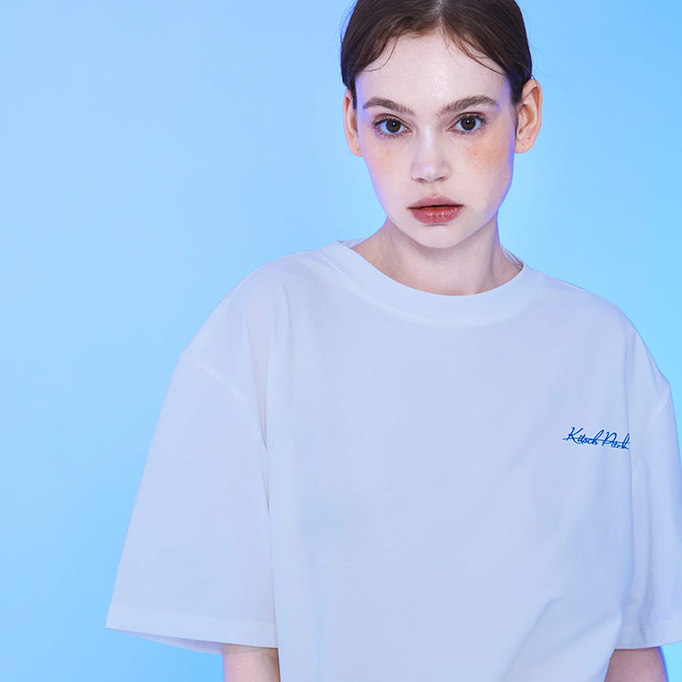 KITSCH PITCH レディース La Mer Clam オーバーサイズTシャツ オフホワイト [KF2LTS001 ビーチウェア] 디테일