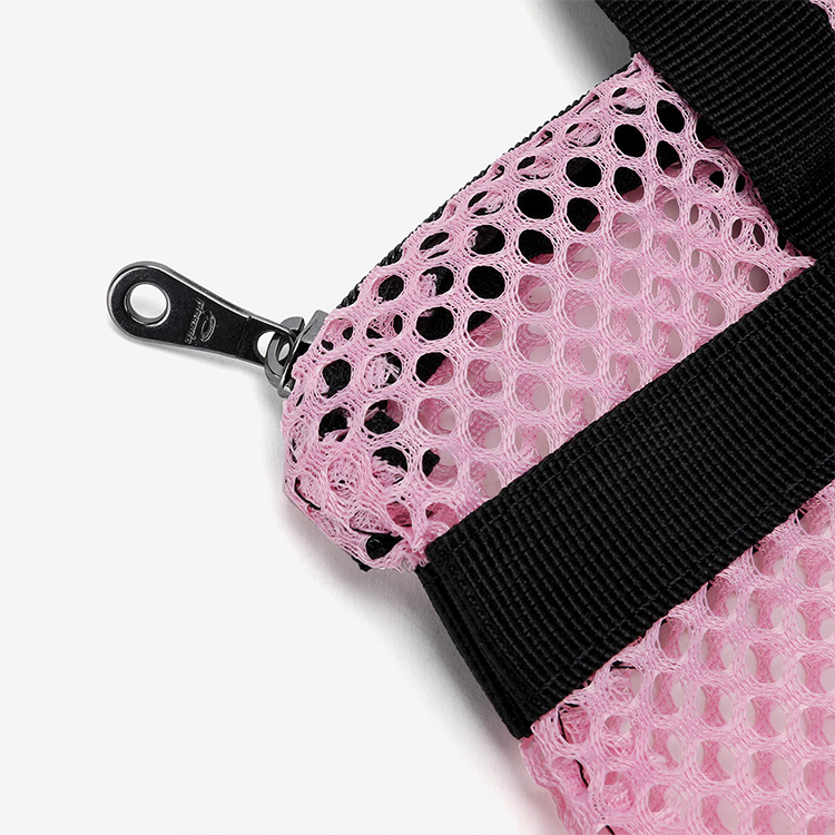 PHOENIX Horizontal Zip Up Mesh Tote Bag Swim Bag Pink [PSB-400 (PNK) Swim Bag] 디테일