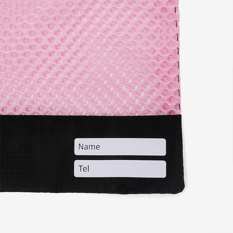 PHOENIX Horizontal Zip Up Mesh Tote Bag Swim Bag Pink [PSB-400 (PNK) Swim Bag] 디테일