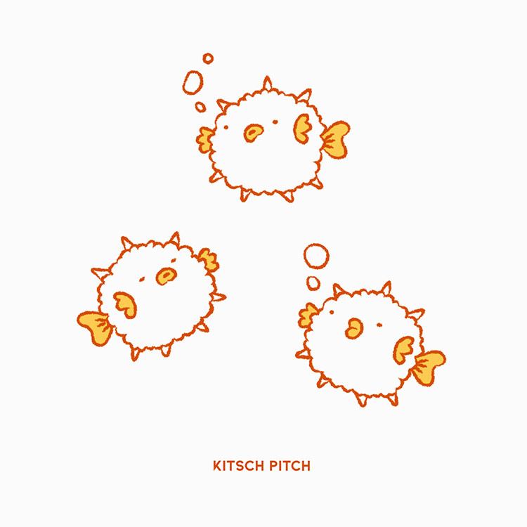 KITSCH PITCH Coral Carnival Silicone Swim Cap Orange [KF2USC006] 디테일
