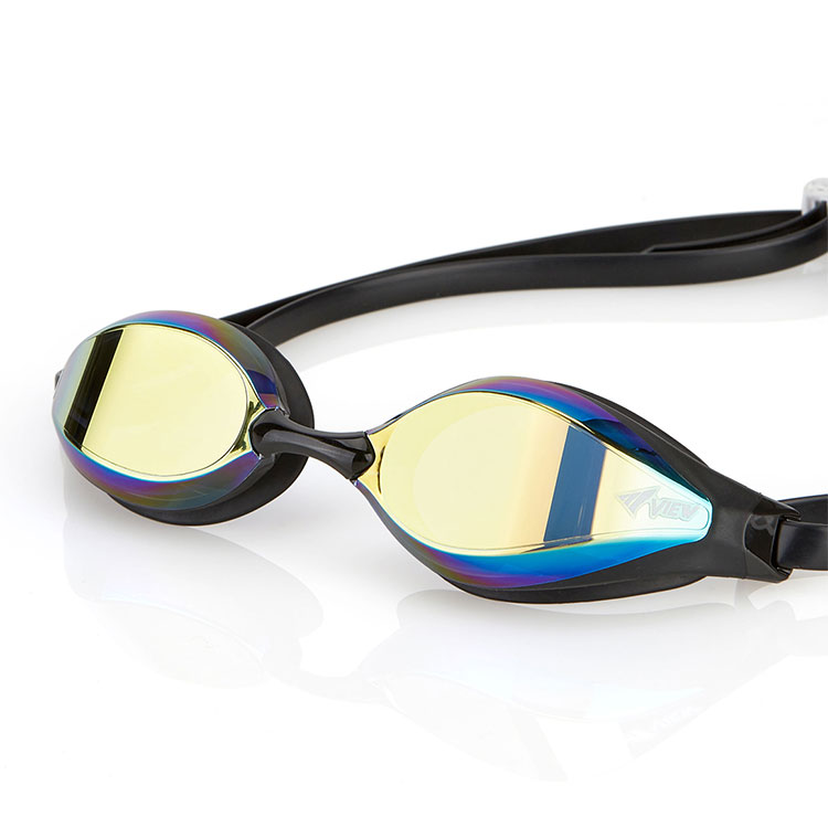 VIEW Aile Flexible Fit Swipe Antifog Mirrored Goggles Smoke Gold [V240ASAM (SKGO)World Aquatics Approved] 디테일