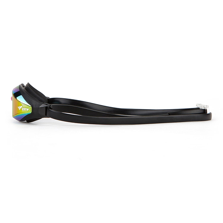VIEW Aile Flexible Fit Swipe Antifog Mirrored Goggles Smoke Pink [V240ASAM(SKP) World Aquatics Approved] 디테일