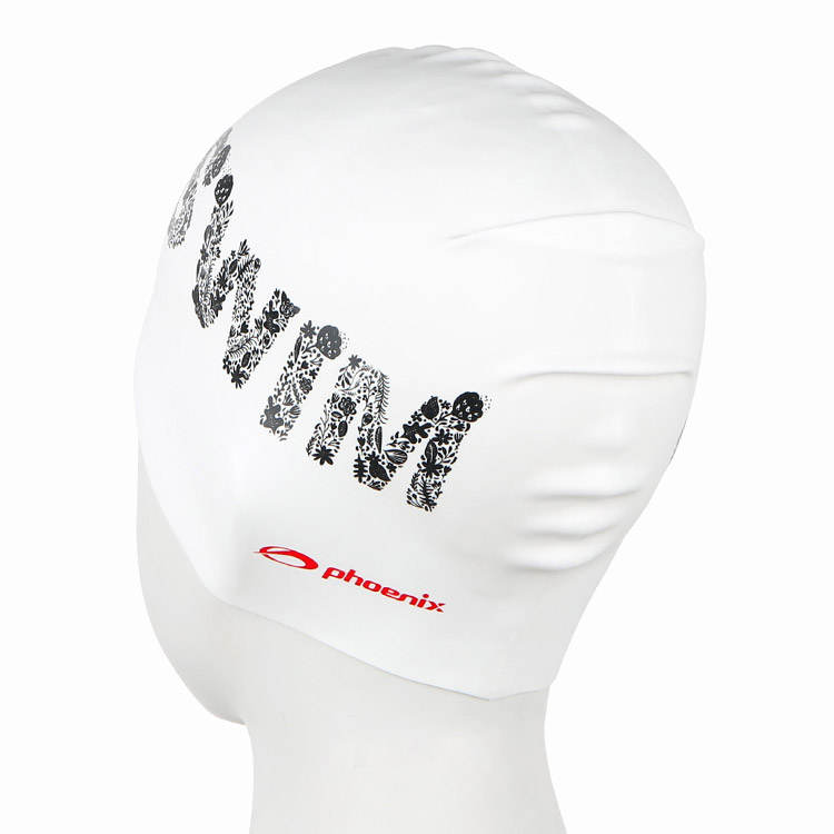 PHOENIX Swim Silicone Swim Cap White [PCS-03 Swim (WHT)] 디테일