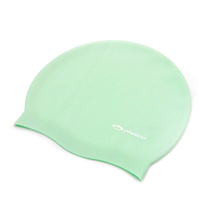 PHOENIX Solid Logo シリコン スイムキャップ ミント [PCS-02 Soild (Mint) 水泳帽] 디테일