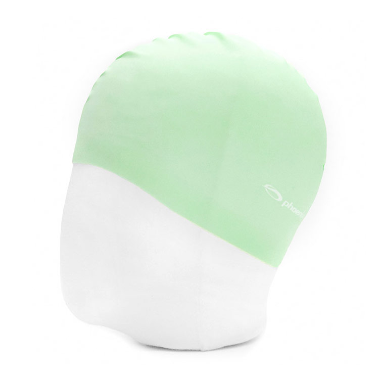 PHOENIX Solid Logo シリコン スイムキャップ ミント [PCS-02 Soild (Mint) 水泳帽] 디테일