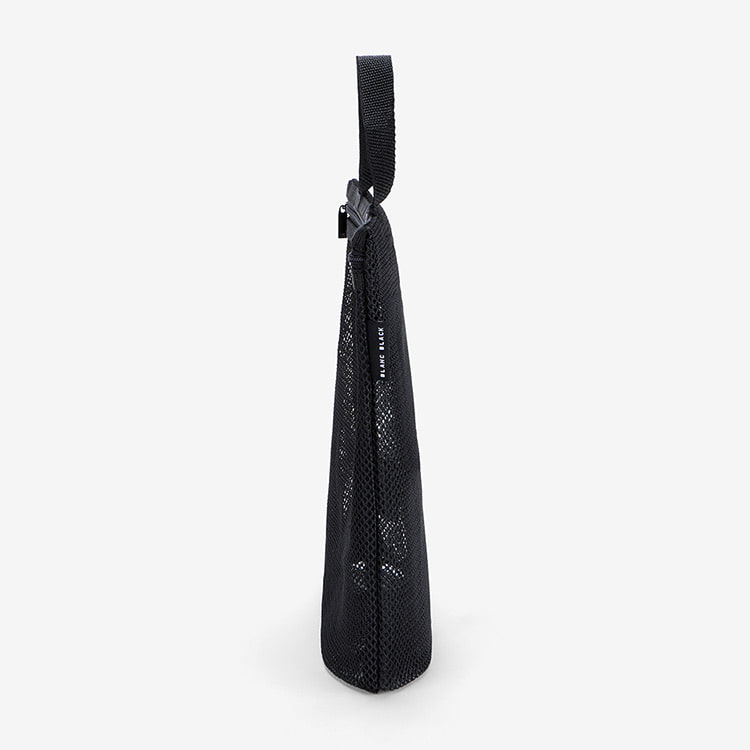 BLANC BLACK Mesh Tote Pouch Swim Bag Black [P127(BK)/L Swimming Bag] 디테일