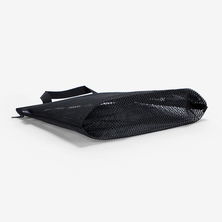 BLANC BLACK Mesh Tote Pouch Swim Bag Black [P127(BK)/L Swimming Bag] 디테일