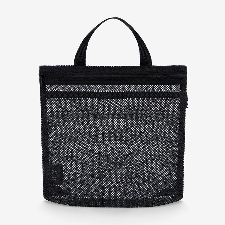 BLANC BLACK Mesh Tote Pouch Swim Bag Black [P127(BK)/L Swimming Bag] 디테일