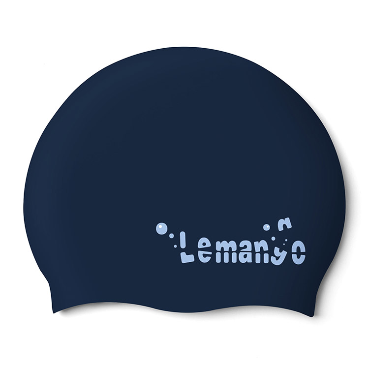 Dive Mango Silicone Swim Cap Navy