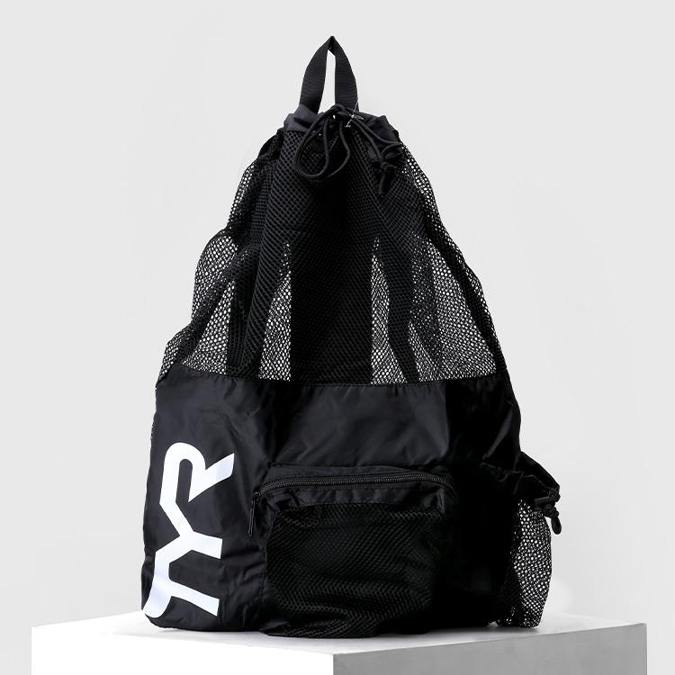 Big Mesh Mummy 40L Backpack Swim Bag Black