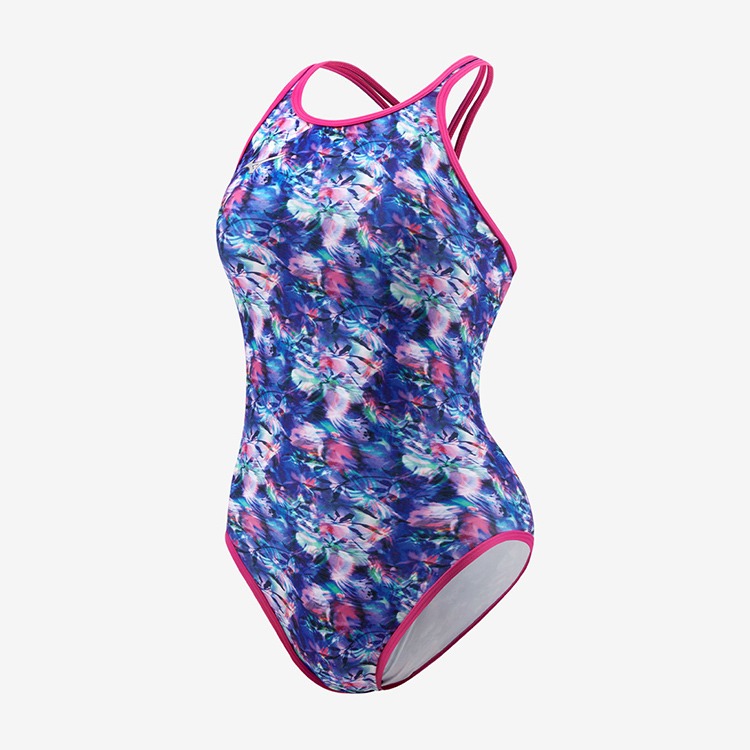 Women's Exersuit Terakawa Bright Feeling Cross Back Swimsuit Blue