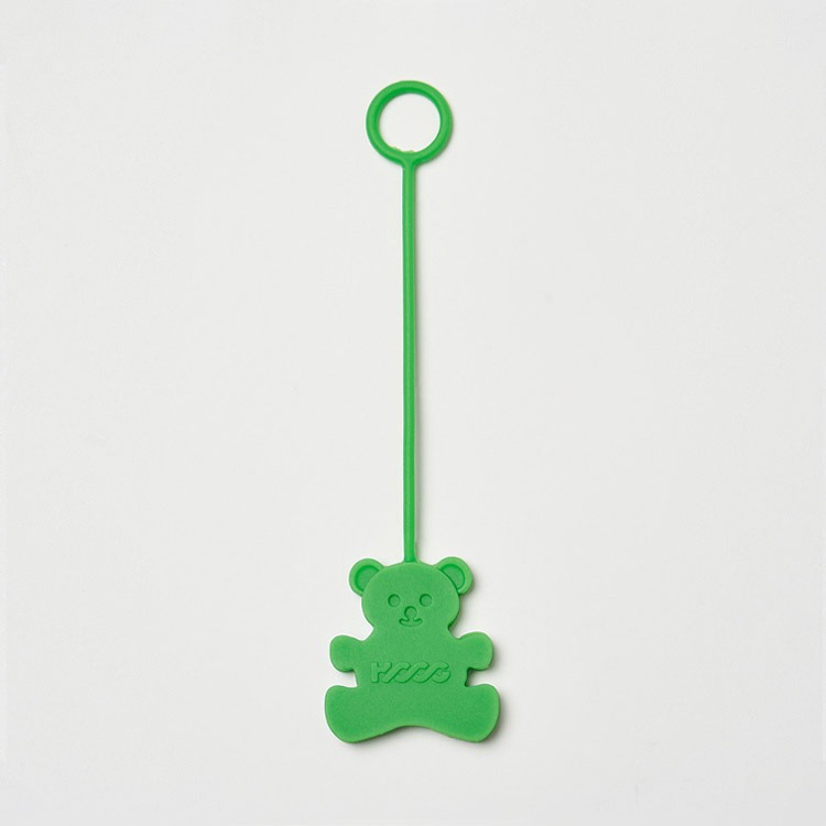 HOOG Bear Charm Keyring Light Green [HKR026]