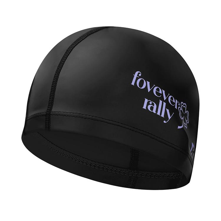 RALLY Forever PU Coated Swim Cap Black [ORUC812 (BLK)] 상품컷