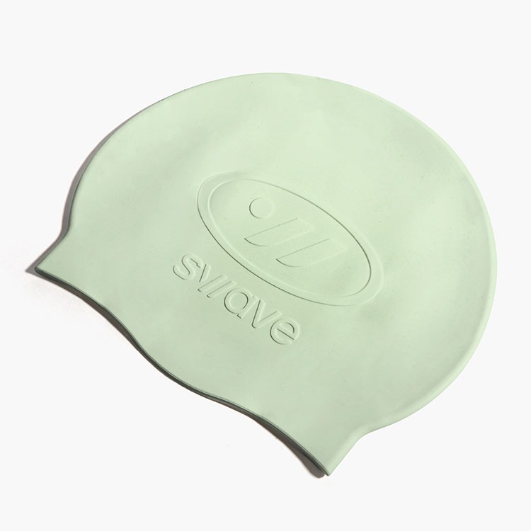 SWAVE Emboss Silicone Swim Cap Pale Mint [SW-ECS002 (PMT)] 상품컷