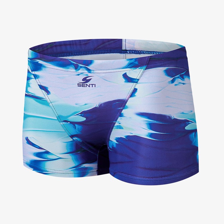 SENTI Men's New Classic Blue Martini Square Leg Swimsuit Blue [MSB-25604] 상품컷