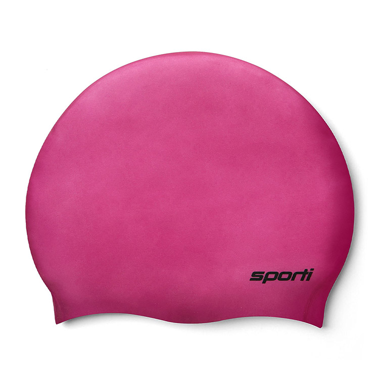 SPORTI Solid Silicone Swim Cap Magenta [SCS001 (MGT)] 상품컷