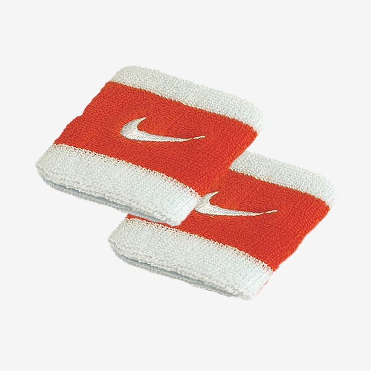 NIKE Swoosh Wristband Orange/White PAC277-450